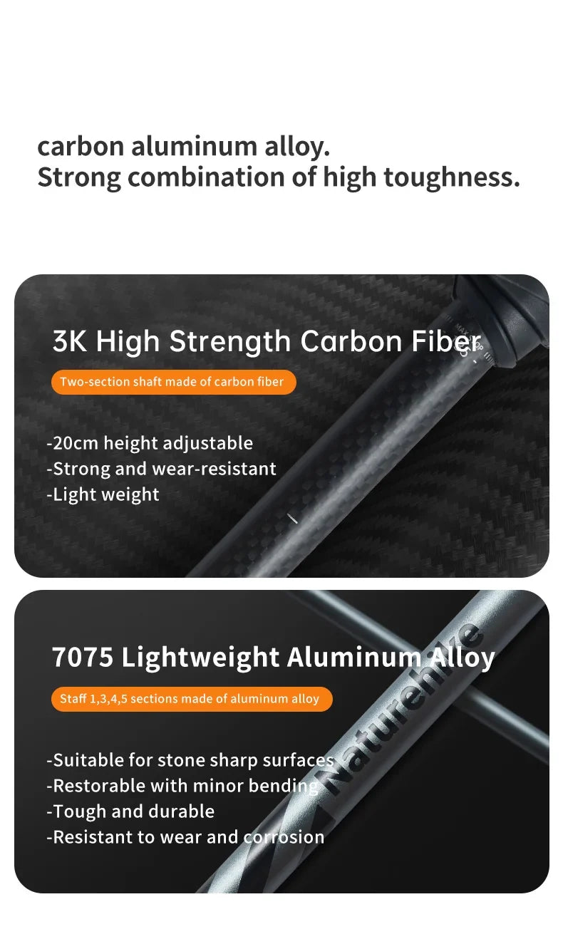 Climbing Sticks Ultralight Outdoor Folding Trekking Poles