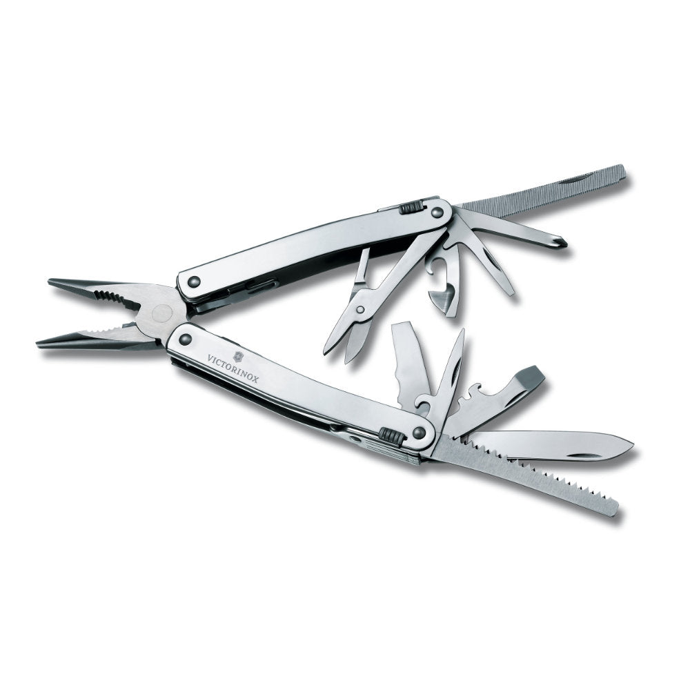 Victorinox SwissTool Spirit Plus Ratchet Pointed Multi-tool with Leather Box Sheath
